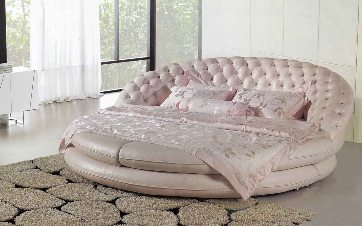 Круглая кровать – оригинальное решение для вашей спальни!